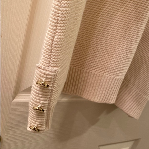 Charter Club Cream Crew Neck Sweater - Picture 3 of 5